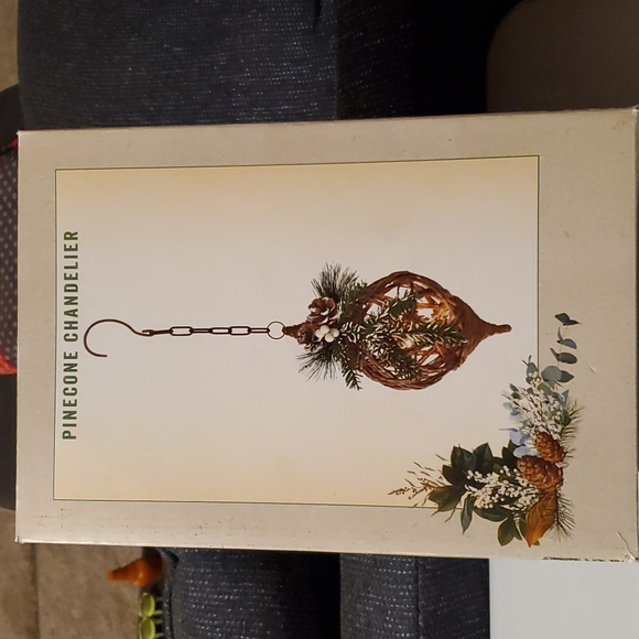 Cracker Barrel Accents New Rustic Farmhouse Pinecone Chandelier